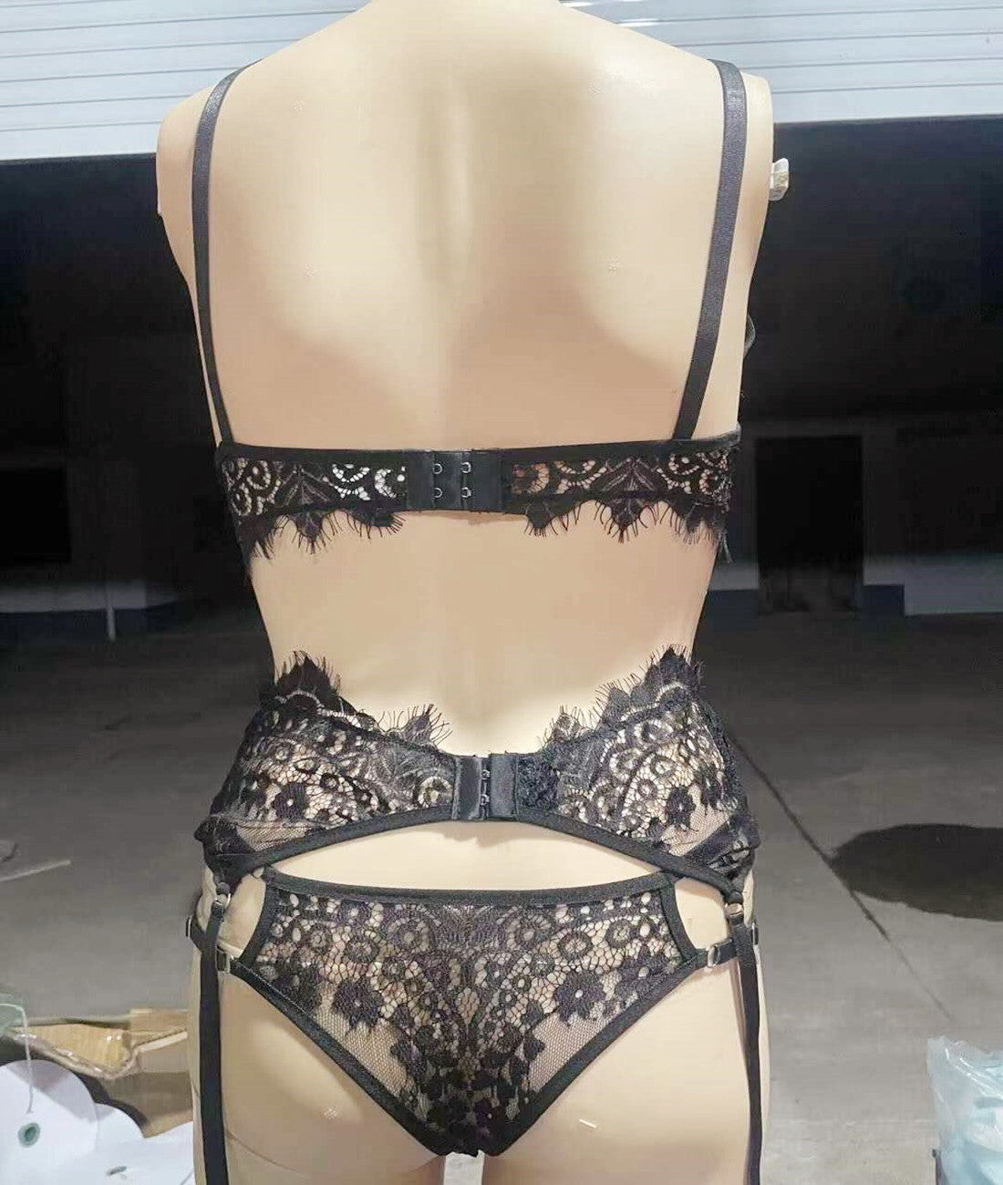 Sassou Three-Piece Sexy Lace Lingerie