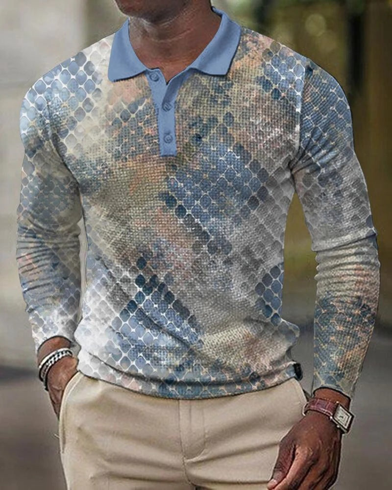 3D Printed Men's Long Sleeve T-Shirt