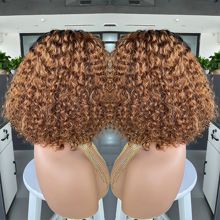 Bob Curly 1b30 Human Hair Lace Wig
