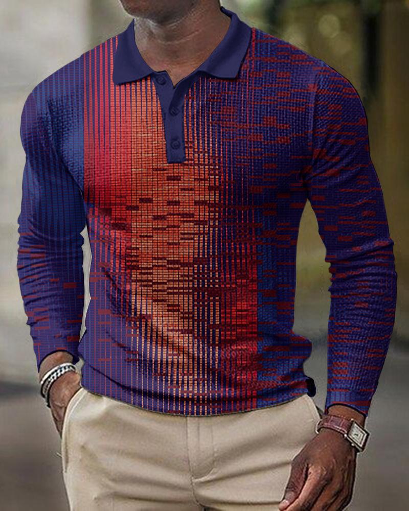 3D Printed Men's Long Sleeve T-Shirt