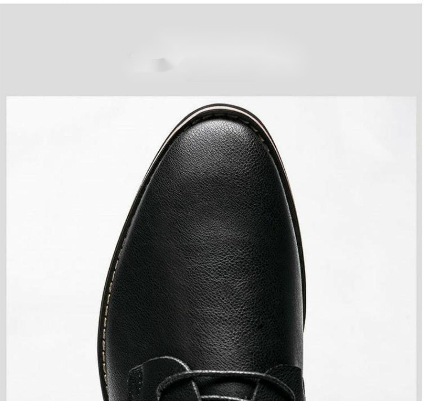 Men's Leather Shoes Formal Lace-up