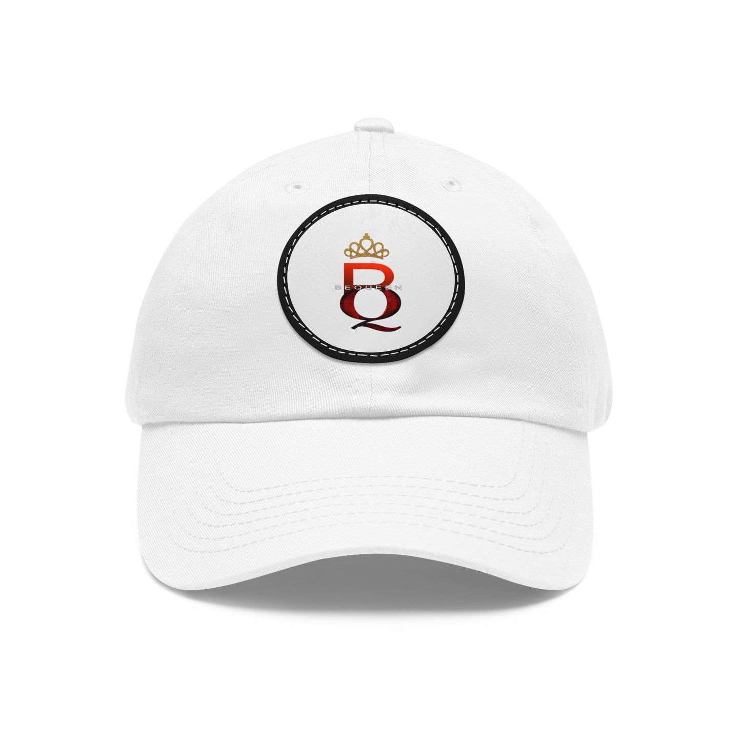Hat with Leather Patch (Round)