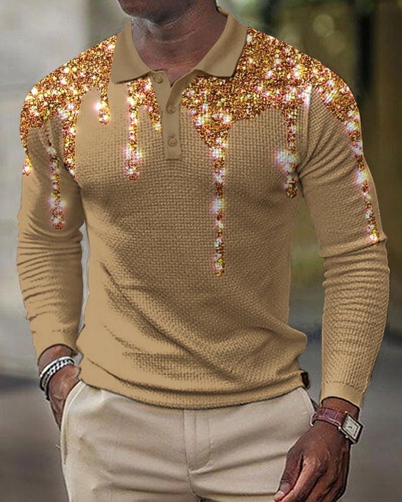3D Printed Men's Long Sleeve T-Shirt