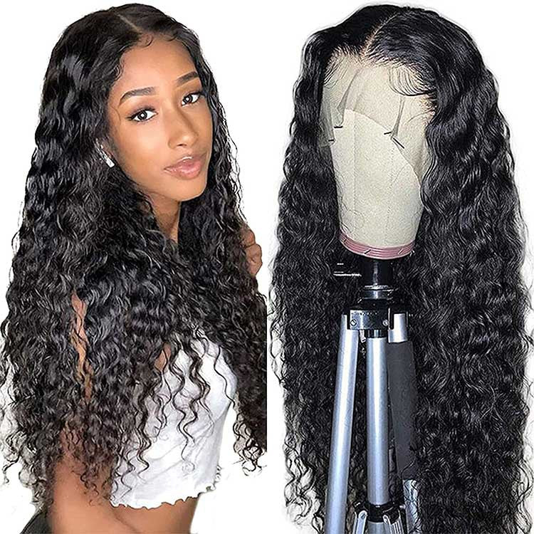 Human Hair Water Wave Lace Front Wig
