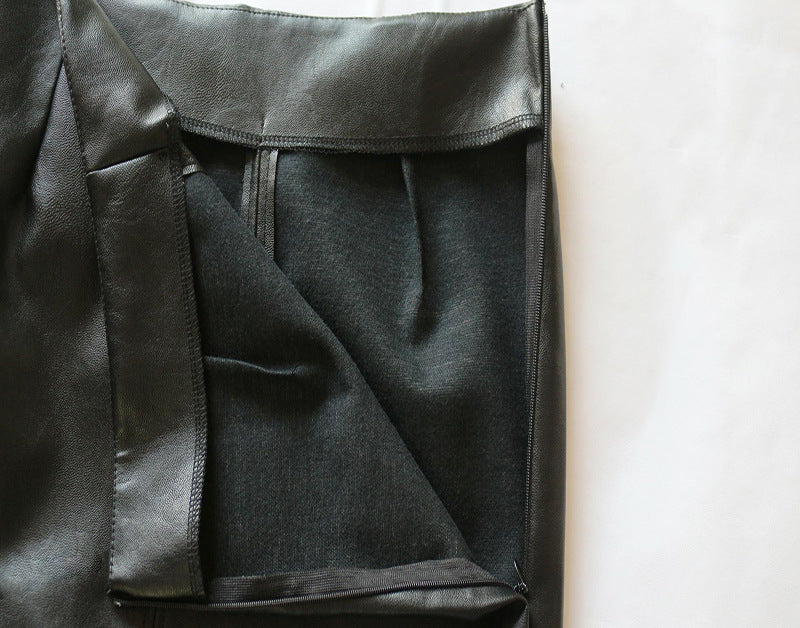 Women PU Leather Skirt