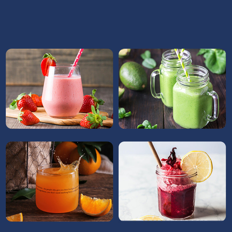 6 blades Portable Blender Mini Juicer USB Charging