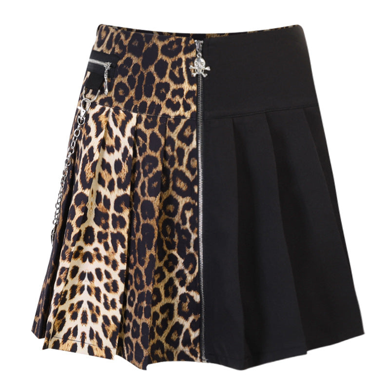 Leopard Mini Fashion Gothic Skirt