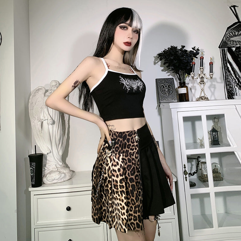 Leopard Mini Fashion Gothic Skirt