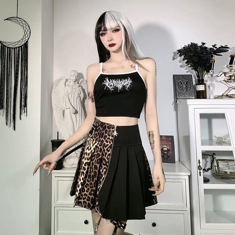 Leopard Mini Fashion Gothic Skirt