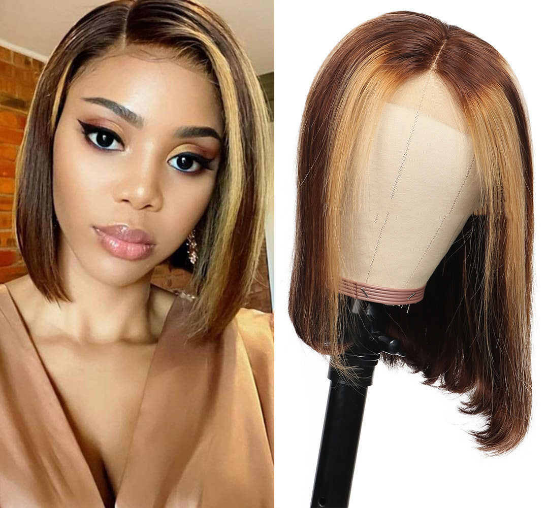 Highlight Bob Human Hair Wig