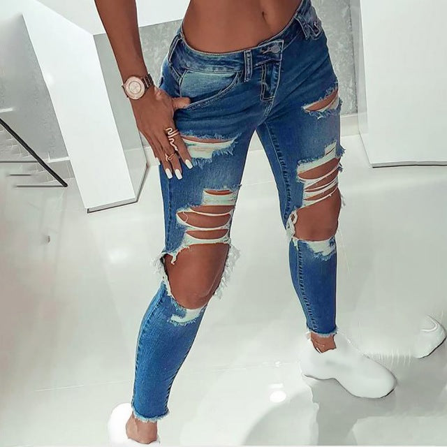 Sexy Ripped Jeans For Women
