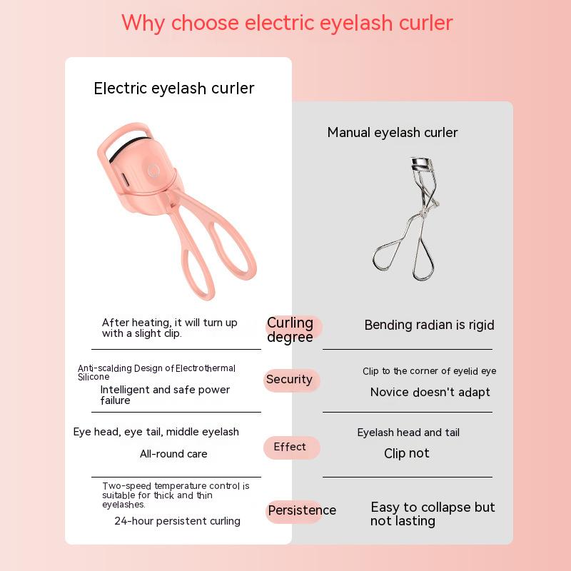 Rechargeable Eyelash Curler Portable Electric Heated Thermal Eyelash Curler