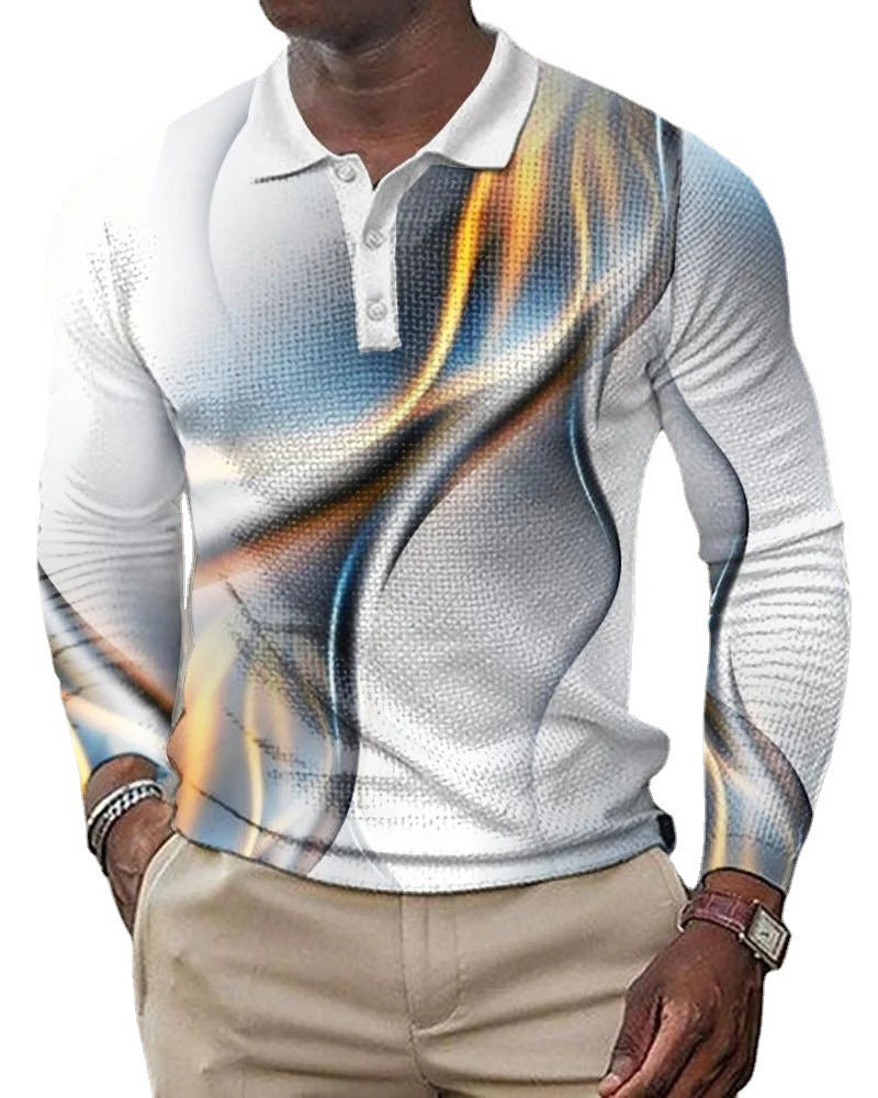 3D Printed Men's Long Sleeve T-Shirt