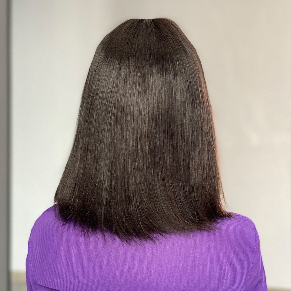 Bob Human Hair Wig With Bang