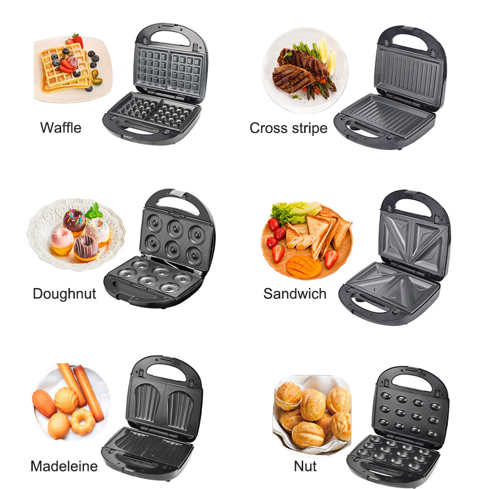 6-in-1 Waffle Maker Grill