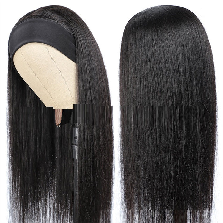 Human Hair Straight With Headband