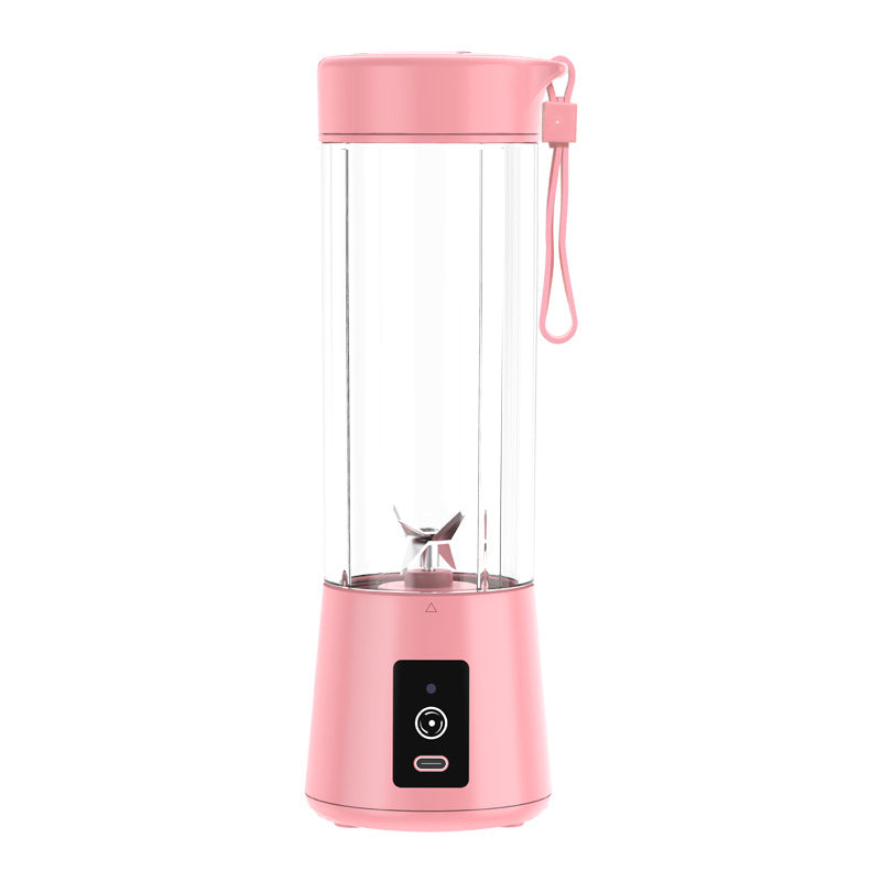 Portable Small Electric Juicer Stainless Steel Blade Cup Juicer Fruit Automatic Smoothie Blender Kitchen Tool