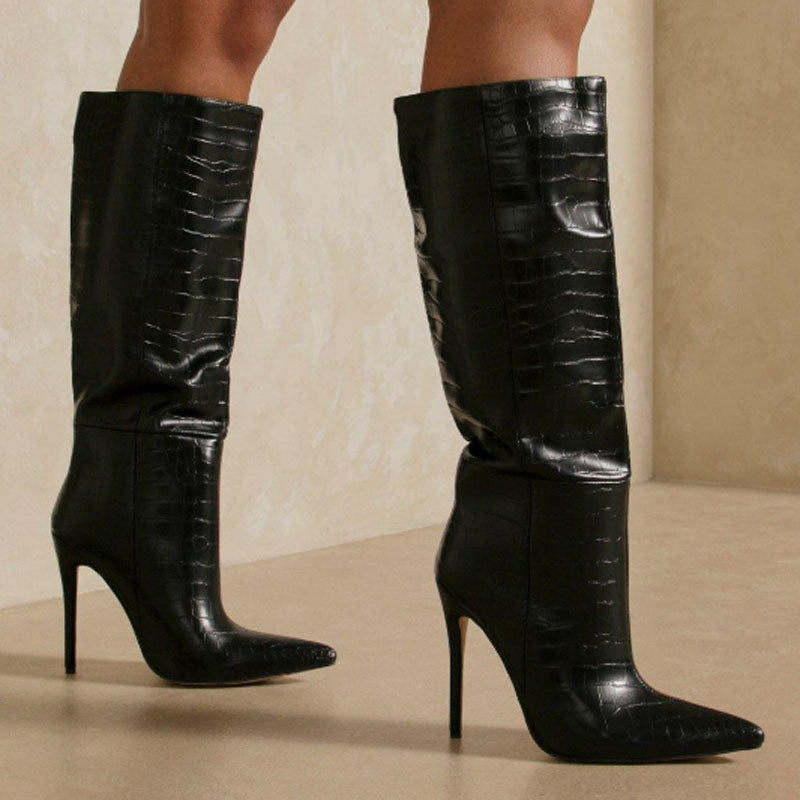 Nadia Silhouette Pointed Toe Boots