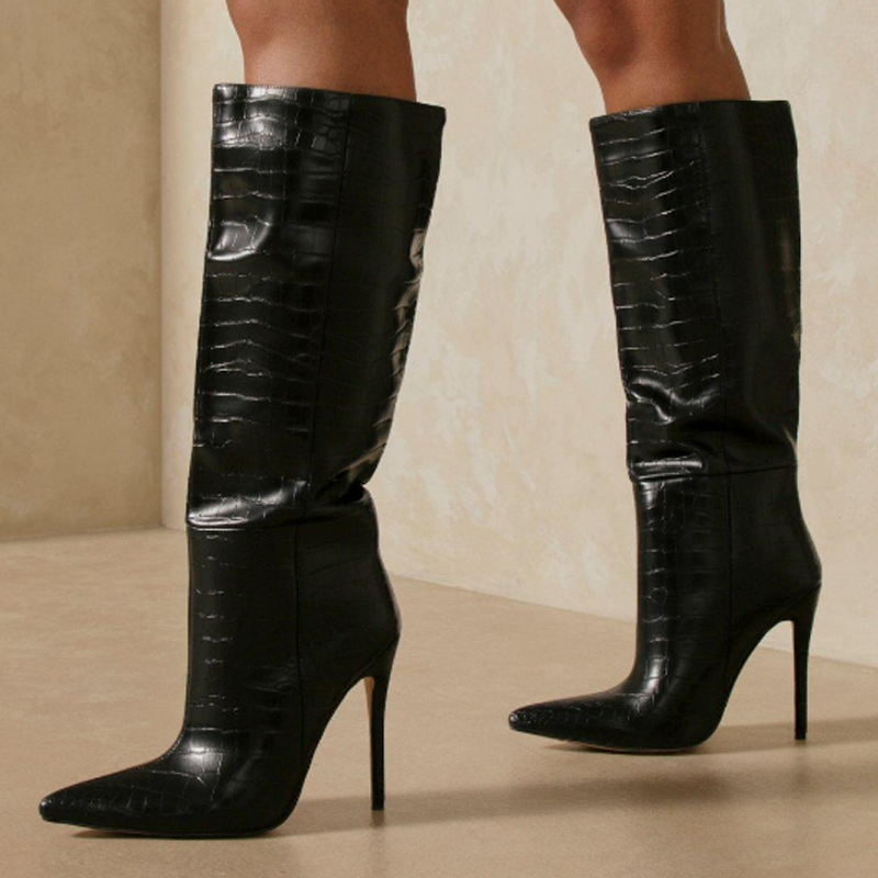 Nadia Silhouette Pointed Toe Boots