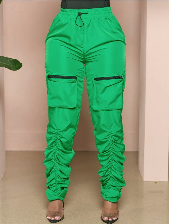 Casual Zipper Paket Cargo Pants