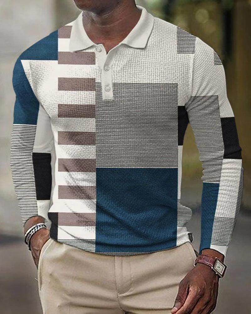 3D Printed Men's Long Sleeve T-Shirt