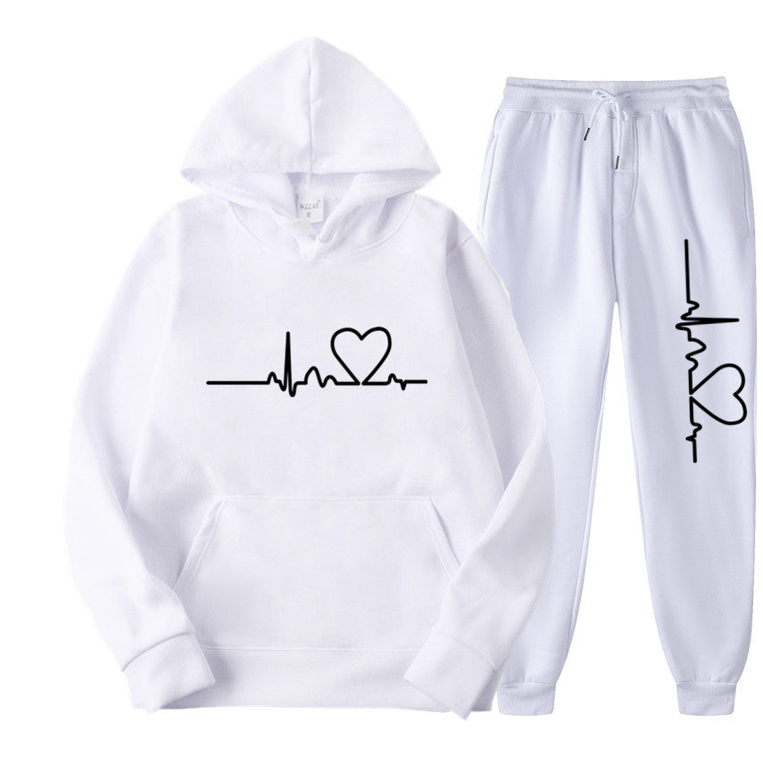 Unisex Fleece-lined Sweater Suit Hoodie