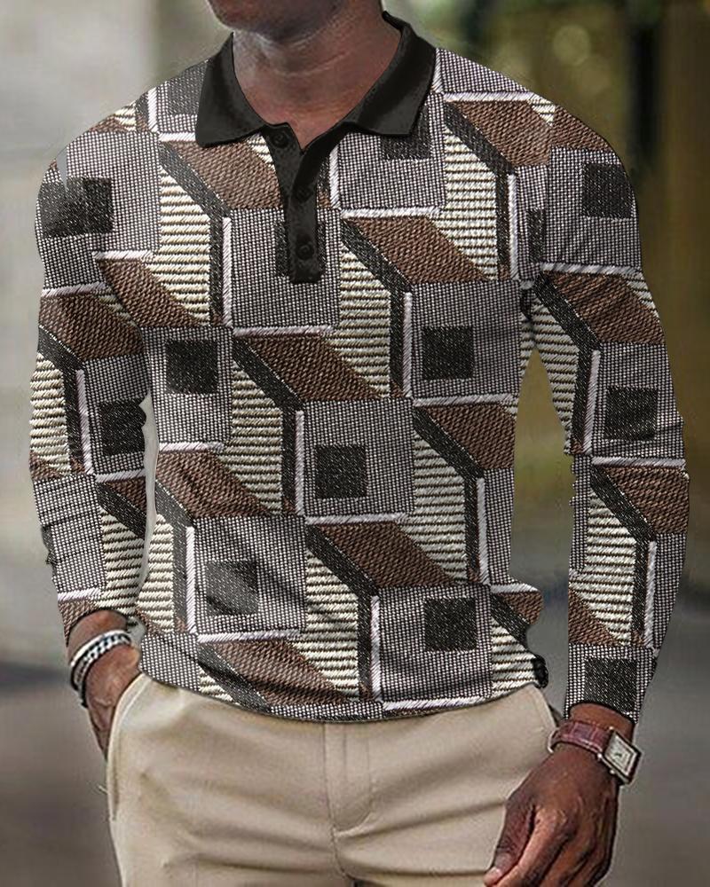 3D Printed Men's Long Sleeve T-Shirt