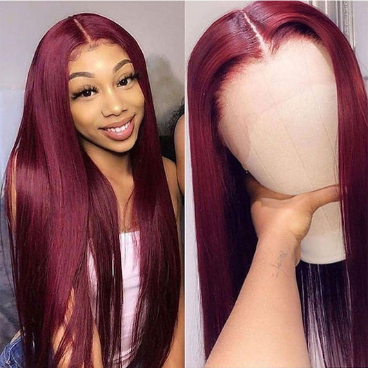 Human Hair Straight Lace Front Wig
