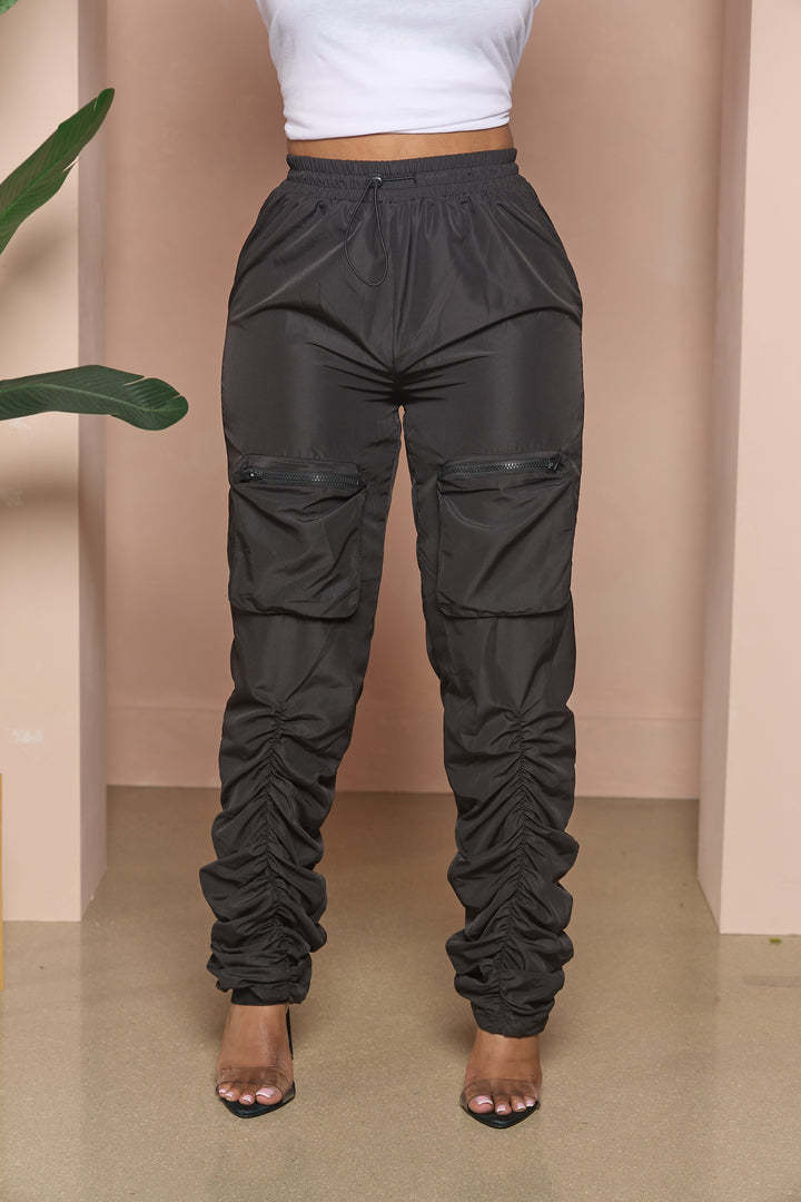 Casual Zipper Paket Cargo Pants