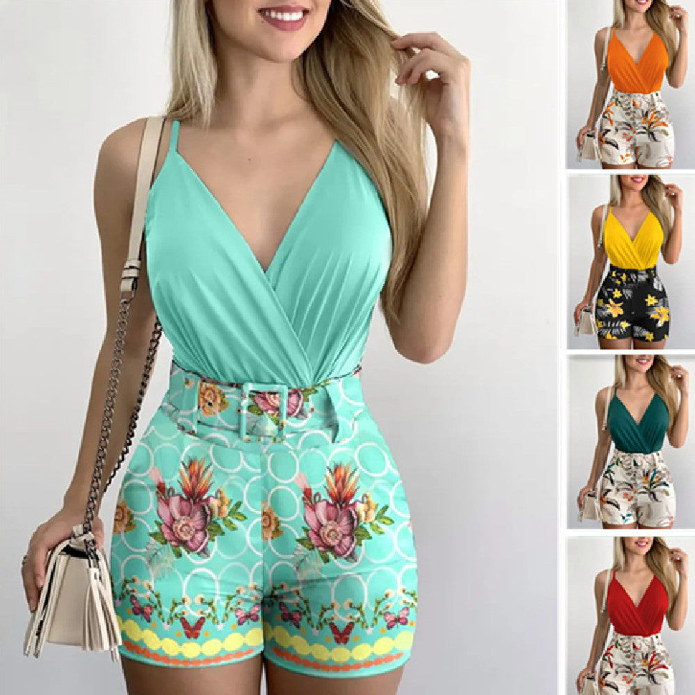 Floral Printed Women Romper