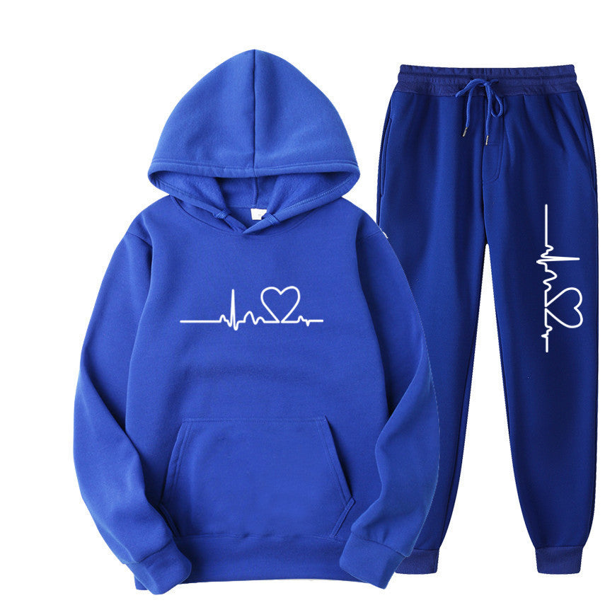 Unisex Fleece-lined Sweater Suit Hoodie