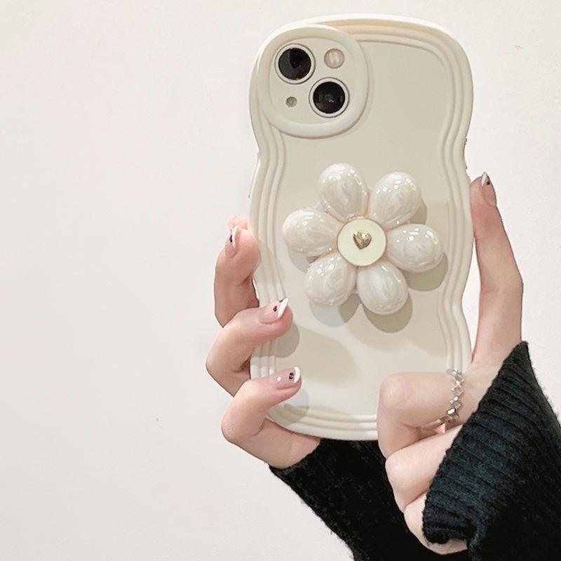 Lady's Flower Stand Phone Case
