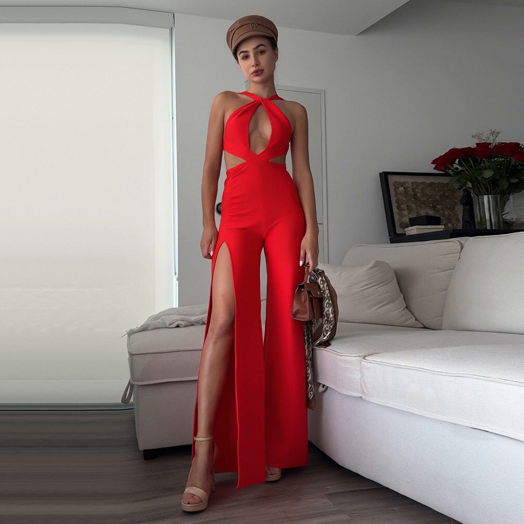 Women's Halter Bandage Jumpsuit