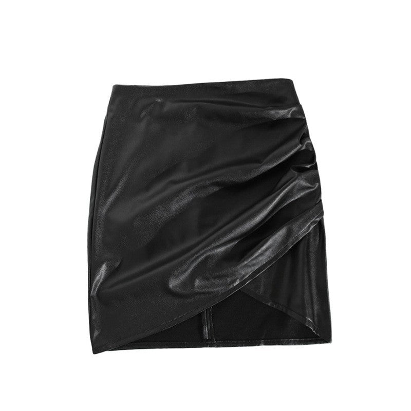 Women's PU Leather Skirt