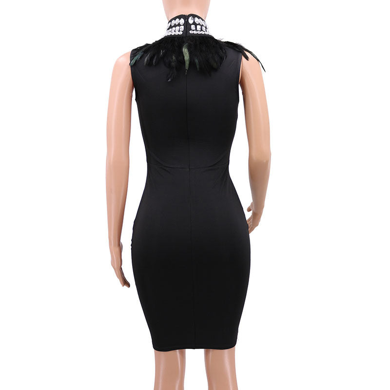 Bodycon Beads Evening Dress