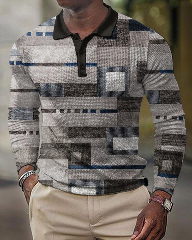 3D Printed Men's Long Sleeve T-Shirt