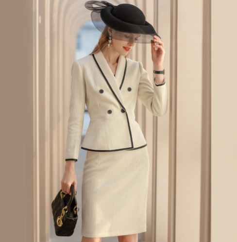 Two Piece Formal Skirt Suit