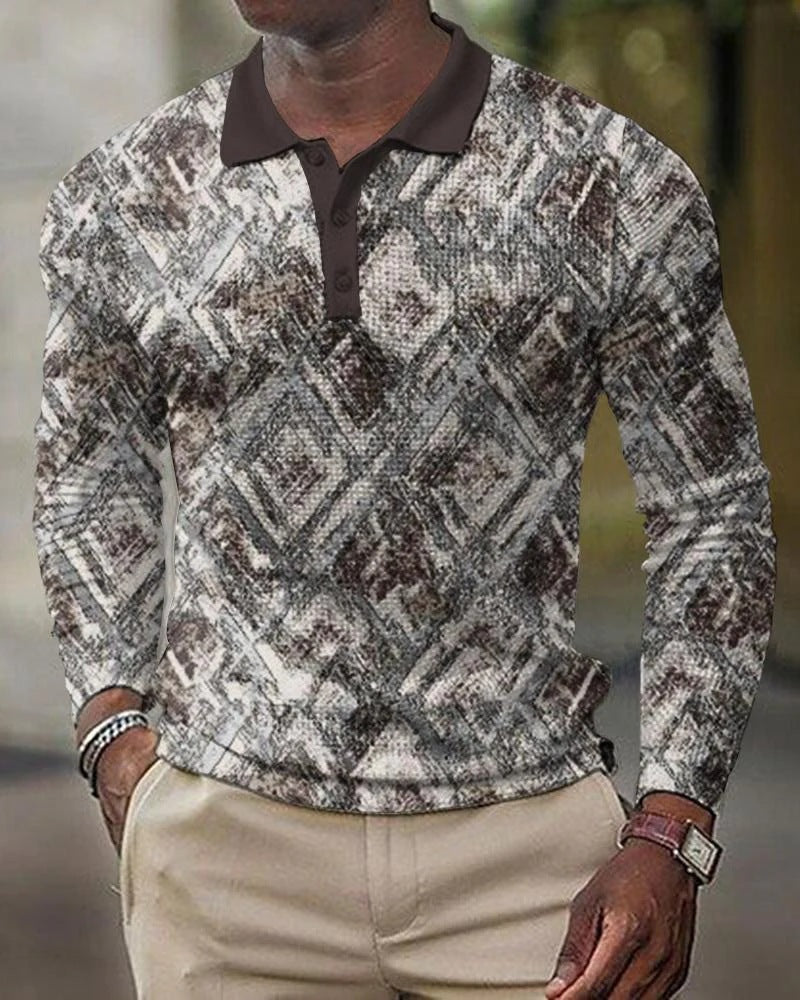 3D Printed Men's Long Sleeve T-Shirt
