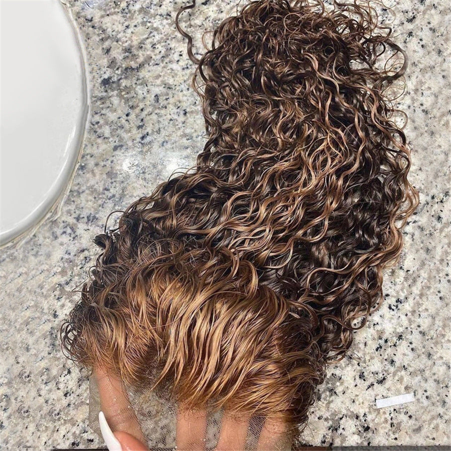 Human Hair Highlight Lace Frontal Wig