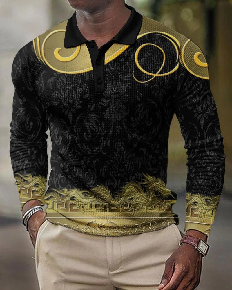 3D Printed Men's Long Sleeve T-Shirt