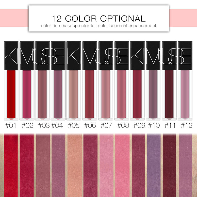 Matte Smooth Lipstick Liquid Waterproof Long Lasting