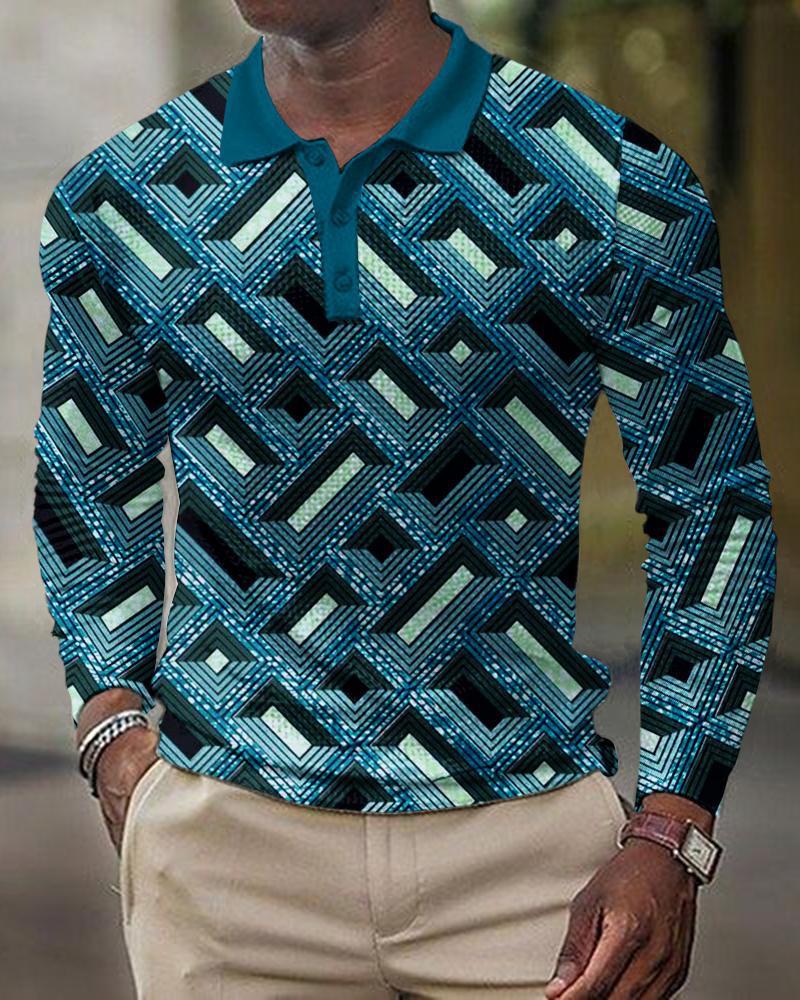 3D Printed Men's Long Sleeve T-Shirt