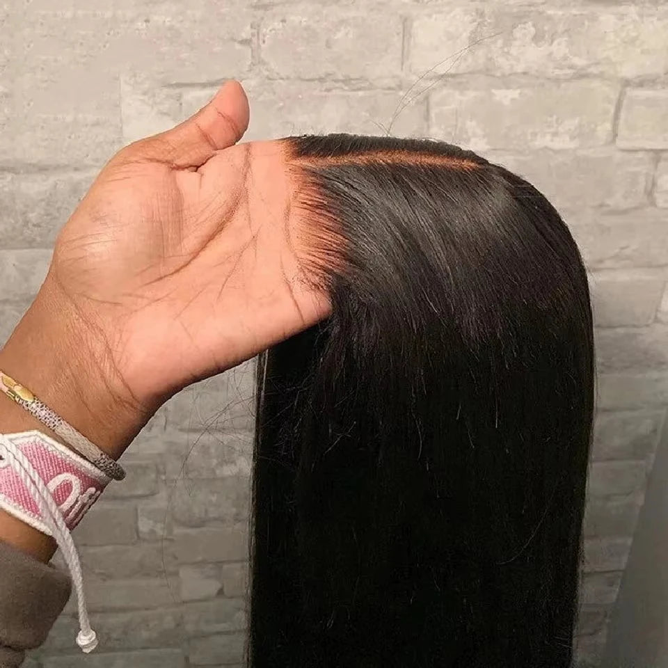 Glueless Straight HD Lace Wig Ready To Go Human Hair Pre plucked