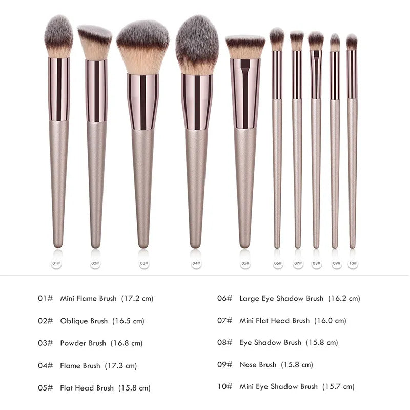 Makeup Brushes Set Foundation Powder Blush Eyeshadow Blending Make Up Brush