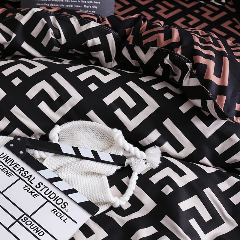 Luxury Black Bedding Set