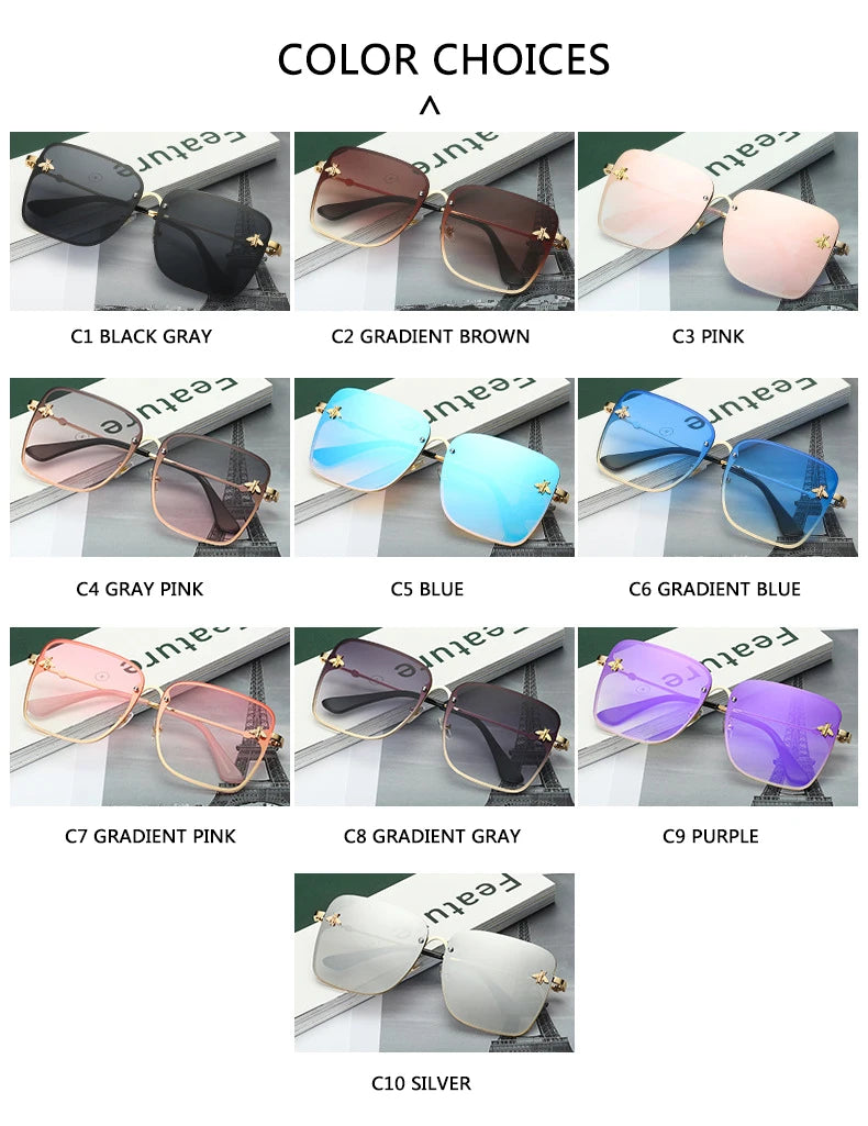 Fashion Oversize Square Sunglasses