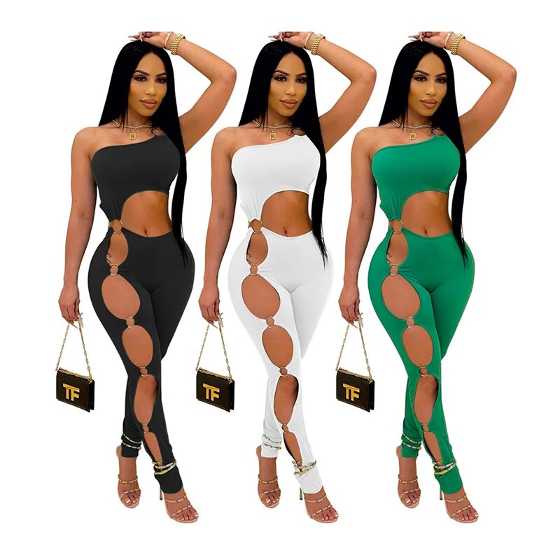 Sexy One Shoulder Jumpsuit for Women