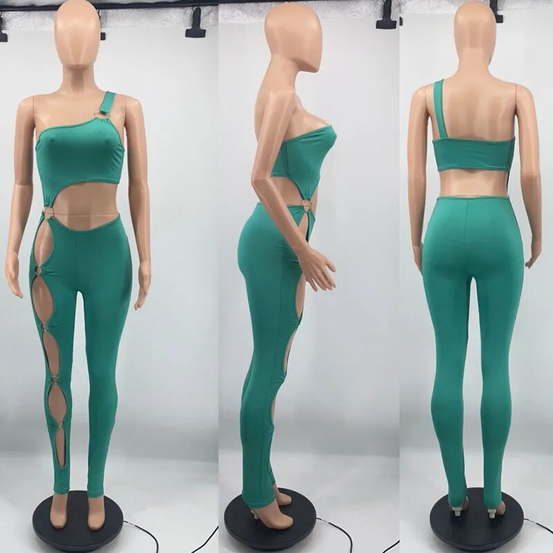 Sexy One Shoulder Jumpsuit for Women