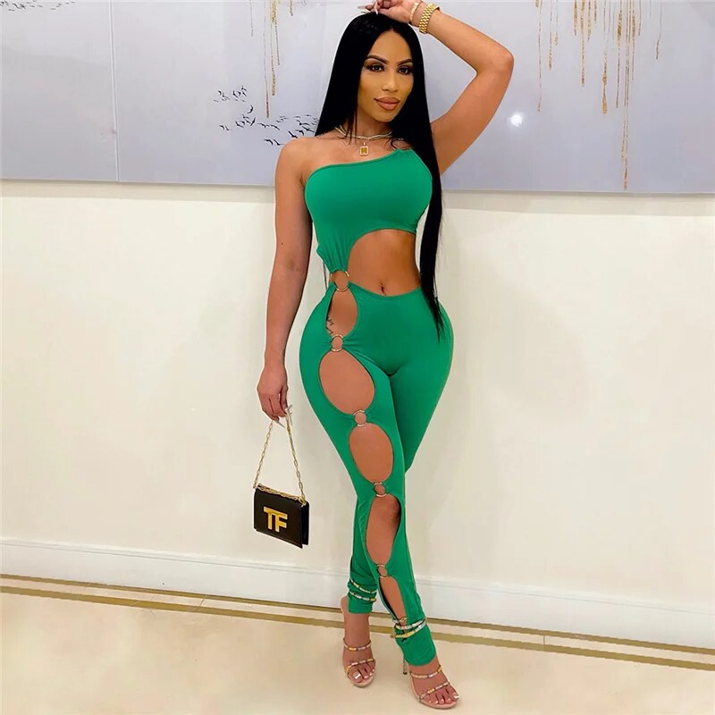 Sexy One Shoulder Jumpsuit for Women