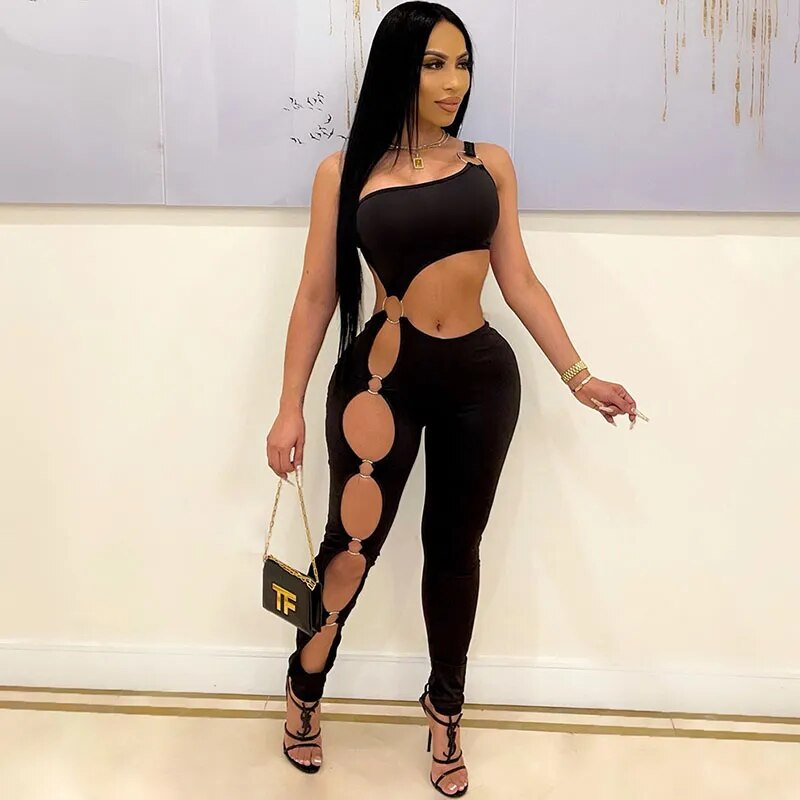 Sexy One Shoulder Jumpsuit for Women
